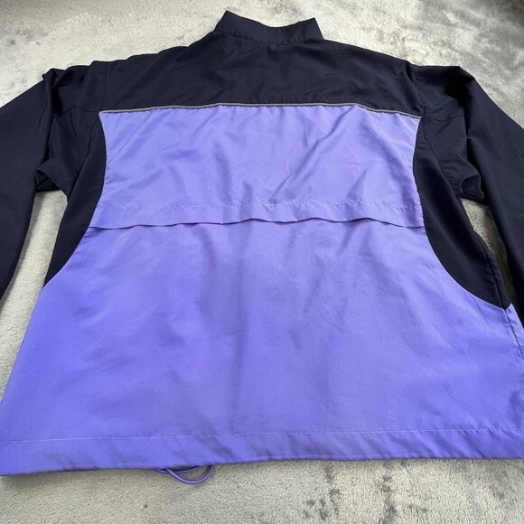 New Balance Womens Medium Purple USA Lightweight Jacket Full Zip Windbreaker Y2K - Picture 15 of 16
